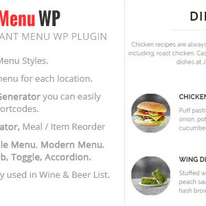 Accura FoodMenu WP - Modern Restaurant Food Menu