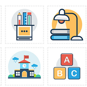 Animated Educational SVG Icons