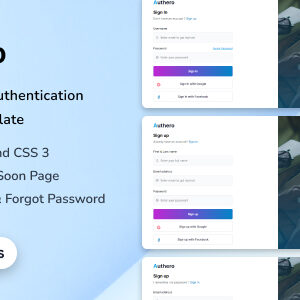 Authero - Tailwind CSS 3 Authentication Page HTML Template