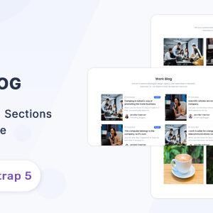 Bloglog - Bootstrap 5 Blog Section Template