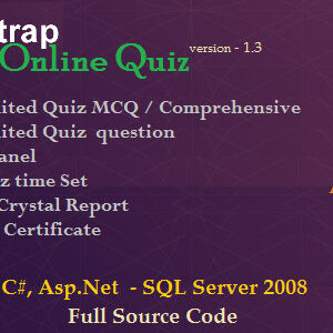 BootStrap Online Quiz - Asp.Net C#