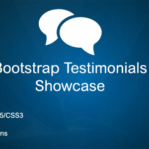 Bootstrap Testimonials Showcase