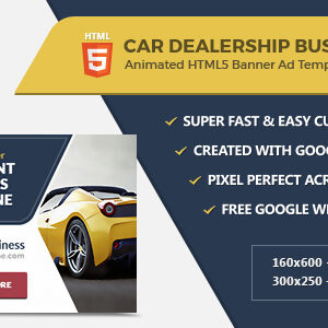 Car Dealership Banner Ads - HTML5 GWD Templates