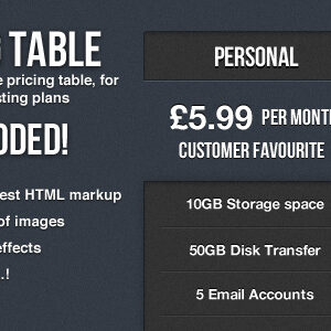 Clean Pricing Table Coded
