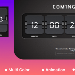 Coming Soon Timer | Countdown Timer | Multicolor Countdown