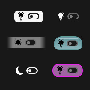 Dark Mode / Light Mode Style Buttons with Memory