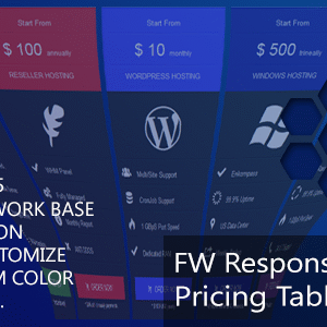 FW Responsive Pricing Table