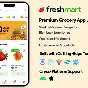 Freshmart Ecommerce Grocery Android & iOS App Template | Ionic React UI Kit
