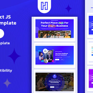 HeroXtra - React JS Hero Section Template