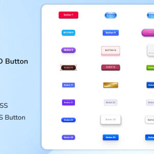 Interactive CSS 3D Button HTML Template - ThreeD