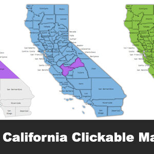 Interactive California Clickable MAP