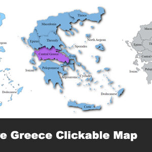 Interactive Greece Clickable Map