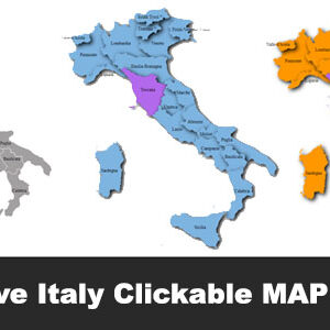 Interactive Italy Clickable Map