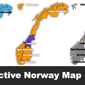 Interactive Norway Clickable MAP