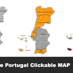 Interactive Portugal Clickable MAP