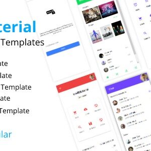 Ion4Material - UI Ionic Full App Templates