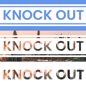 Knockout Text Effects - HTML CSS