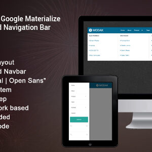 Modak - Materialize Advanced Navbar