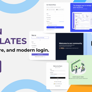 Professional Bootstrap Login Templates Collection