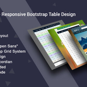 Record - Responsive Bootstrap Table Design