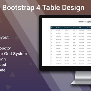 TBL - Bootstrap 4 Table Design