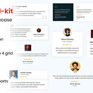Testimonial-kit - Minimal testimonial showcase