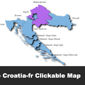 The Interactive Croatia-fr Clickable Map