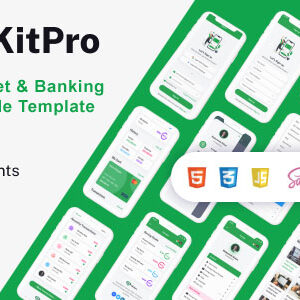 UikitPro - ReactJS Mobile Template Wallet & Banking MobileKit with RTL
