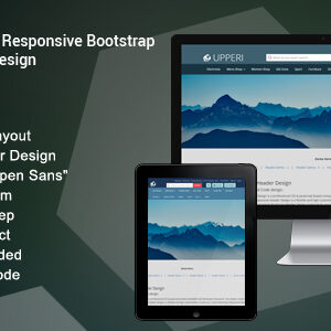 Upperi - Responsive Bootstrap Header Design